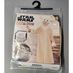 Star Wars Mandalorian Grogu Toddler Costume 3T-4T Robe Headpiece Jazwares Disney